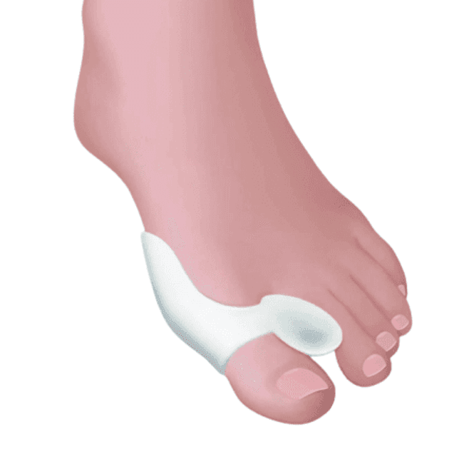 Huvudbild Tåspridare med Hallux Valgus skydd