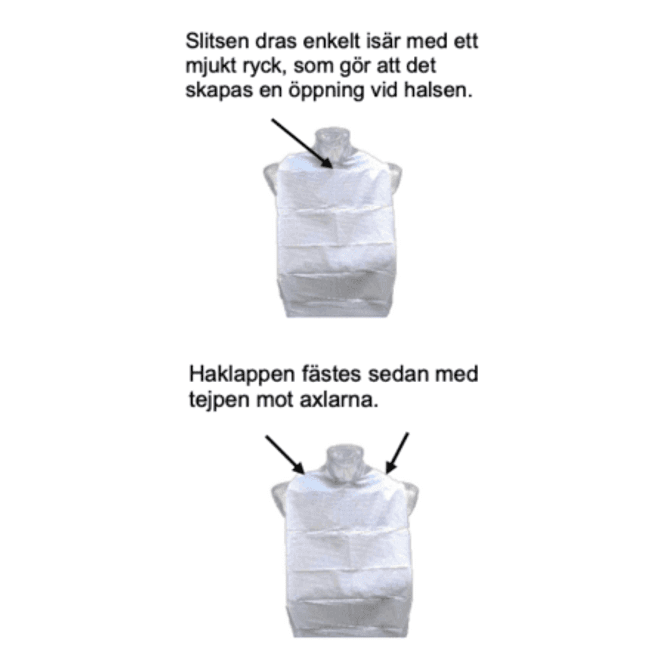 Huvudbild  Abena haklapp, engångs
